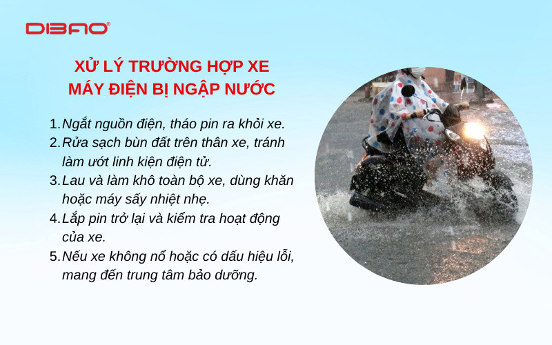 xe máy bị ngập nước có nên nổ máy không